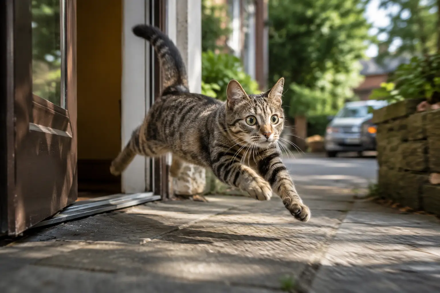 Look for the Cat after he run out